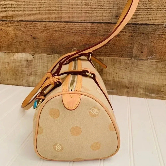 Dooney & Bourke Vintage Y2K Barrel Polka Dot Shoulder Bag - Picture 4 of 8